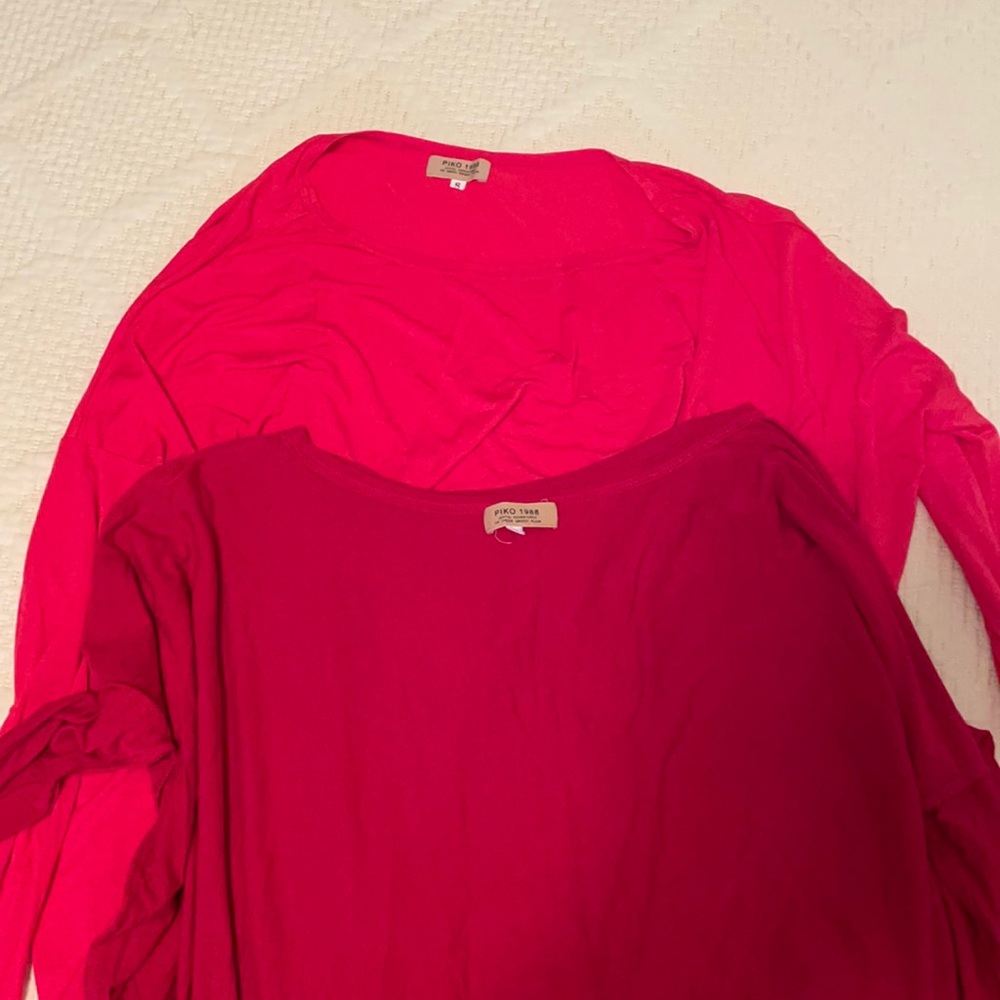 2  long sleeve PIKO 1988 shirts